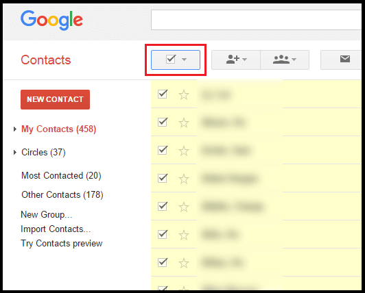 Como Borrar Contactos De Cuenta Google