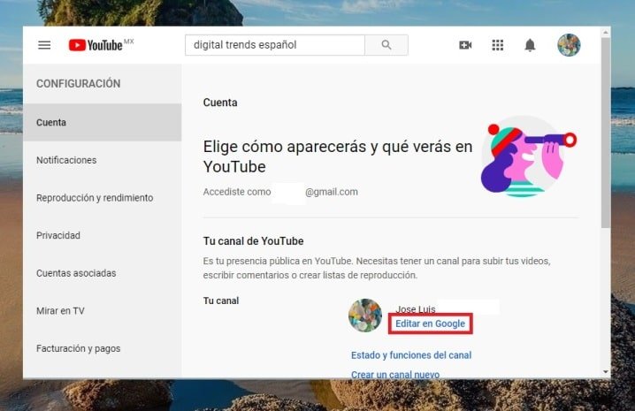 Como Cambiar El Nombre a Mi Canal De Youtube