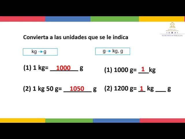 1 3 4 Kg A Gramos