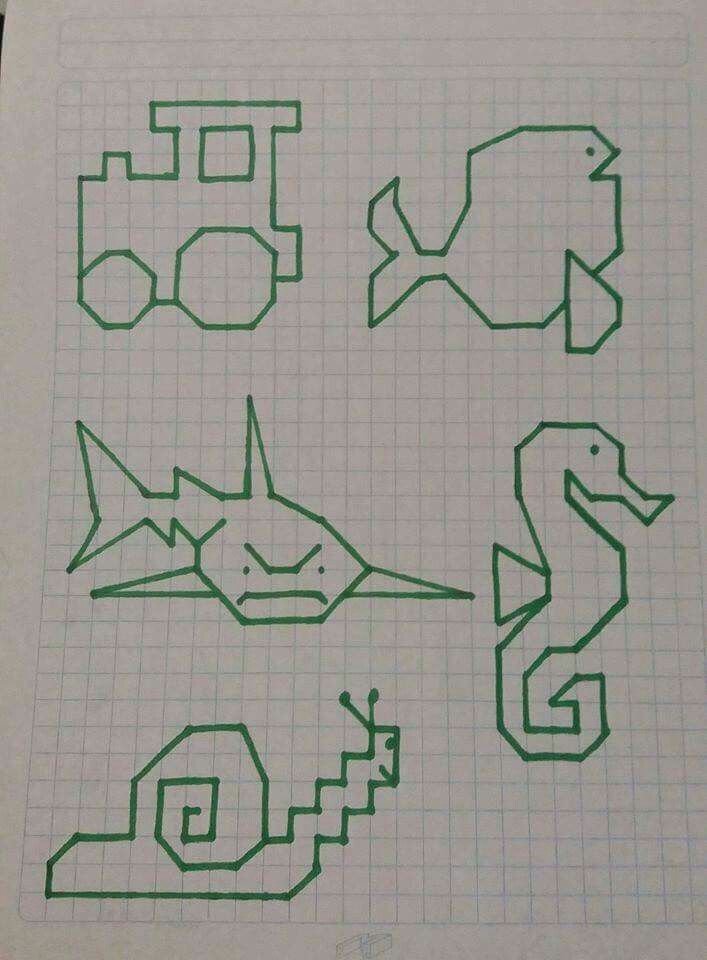 Como Dibujar en Libreta De Cuadro