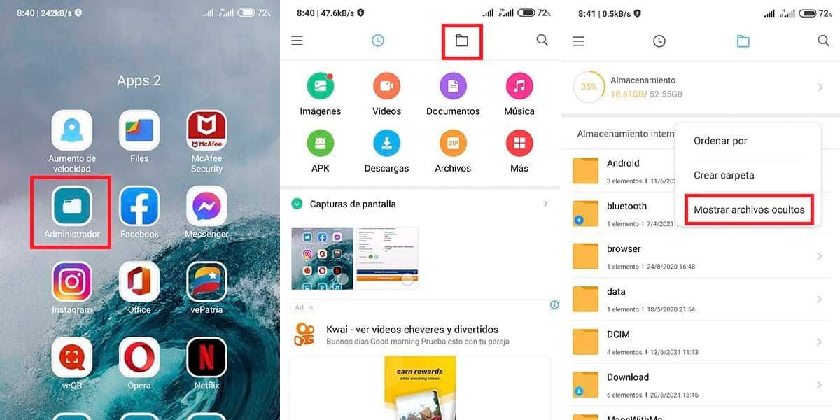 Como Encontrar Archivos Ocultos en Mi Celular