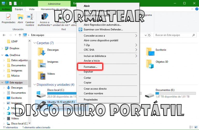 Como Formatear Un Disco
