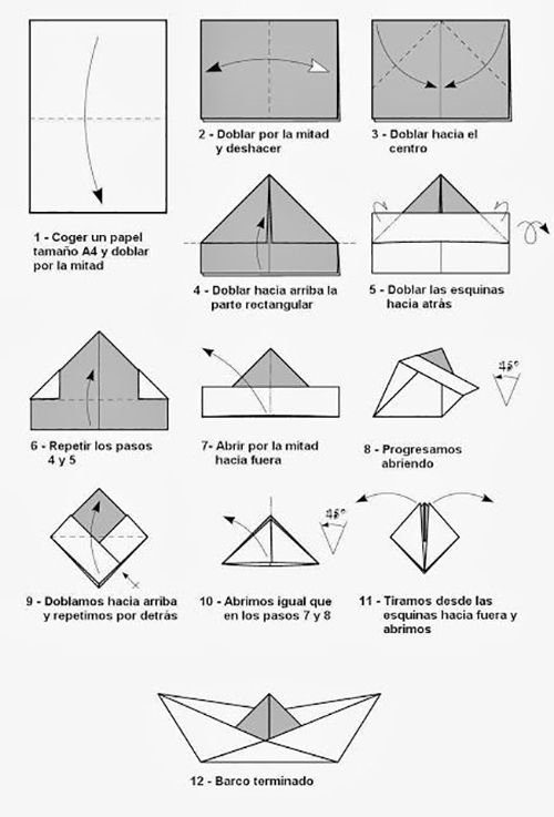 Como Hacer Barco De Papel Paso a Paso