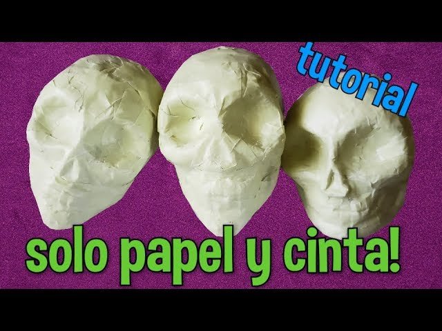 Como Hacer Un Craneo De Papel Paso a Paso