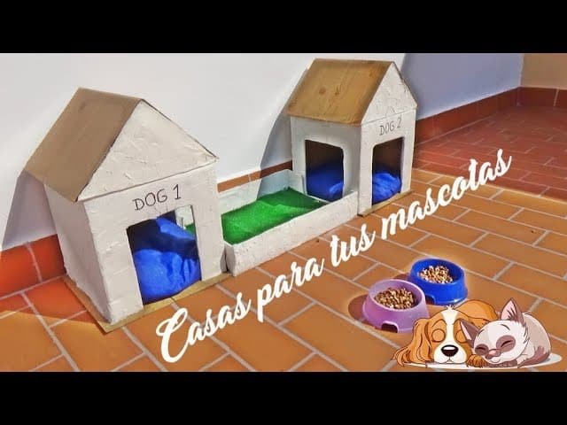 Como Hacer Una Casa Para Perro Casera De Cartón