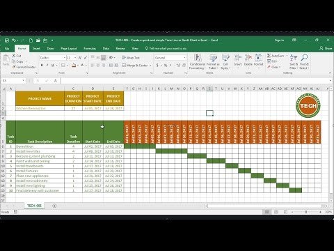 Como Hacer Una Grafica De Gantt en Excel 2013