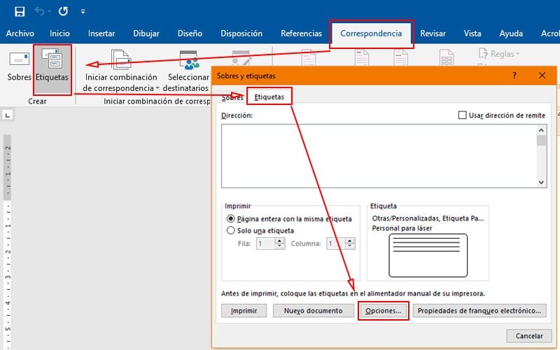 Como Imprimir Etiquetas en Excel