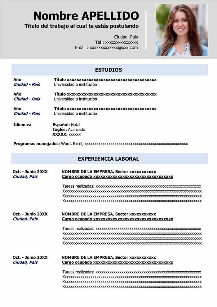 Como Llenar Un Currículum