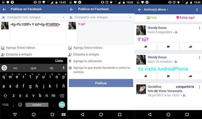 Como Poner Letras De Colores en El Facebook