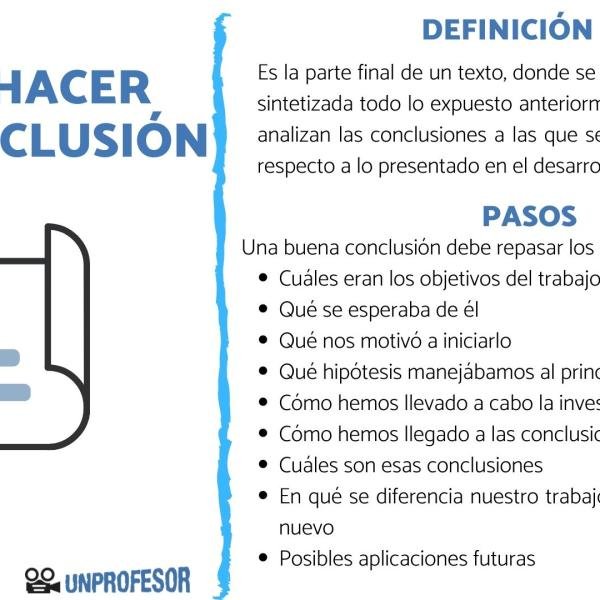 Como Realizar Una Buena Conclusion