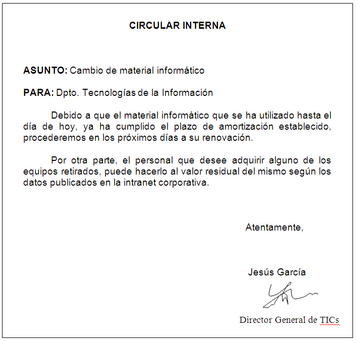 Como Realizar Una Circular