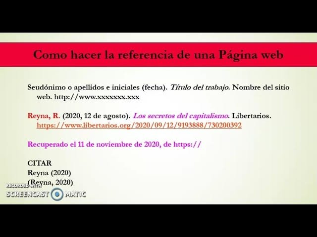 Como Se Cita Una Pagina De Internet en Apa