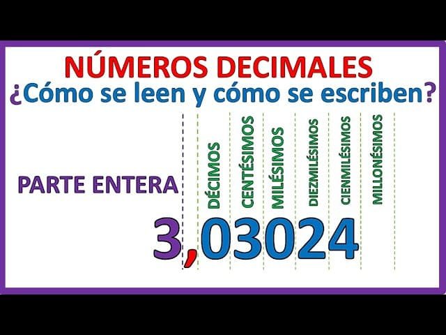 Como Se Escriben Los Numeros Decimales Doncomo ️