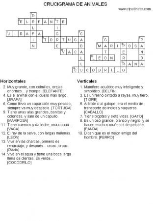 Como Se Hace Un Crucigrama Horizontal Y Vertical