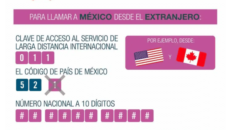 Como Se Marca De Mexico Para Estados Unidos