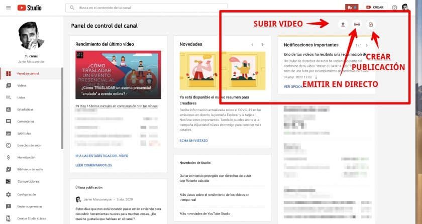 Como Subir Un Video en Youtube