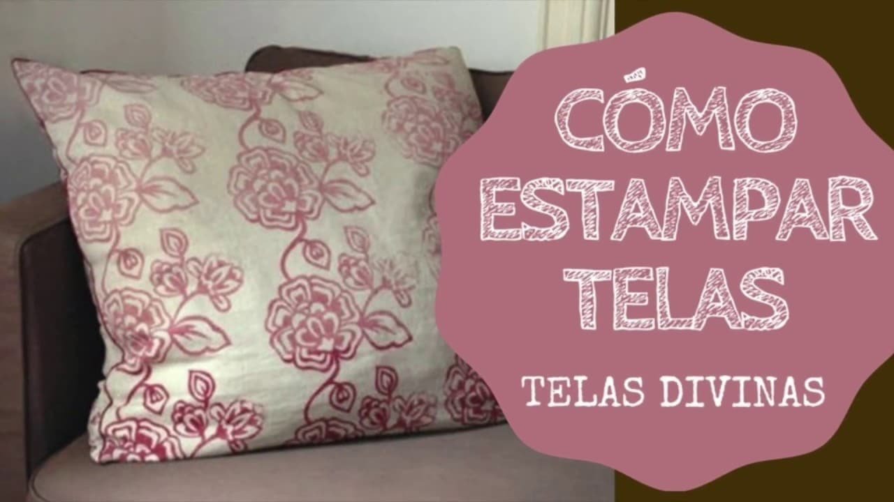 Aprende cómo estampar almohadones con moldes en relieve