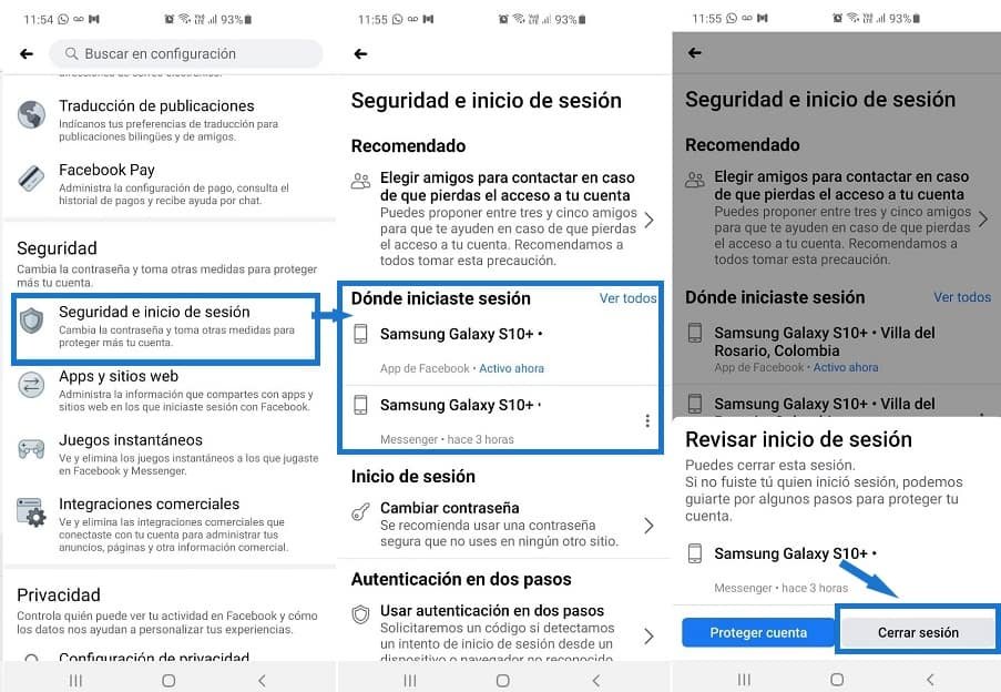 Cómo cerrar sesión en Facebook en tu teléfono