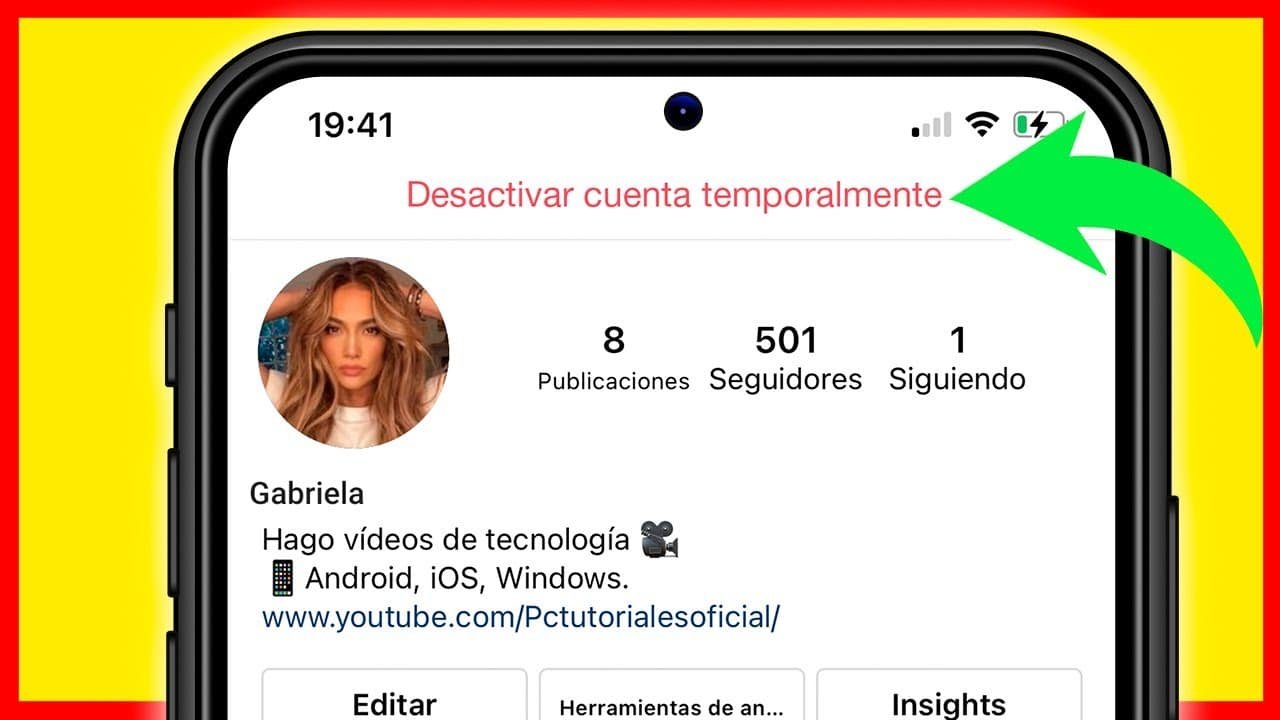 Cómo desactivar temporalmente tu cuenta de Instagram