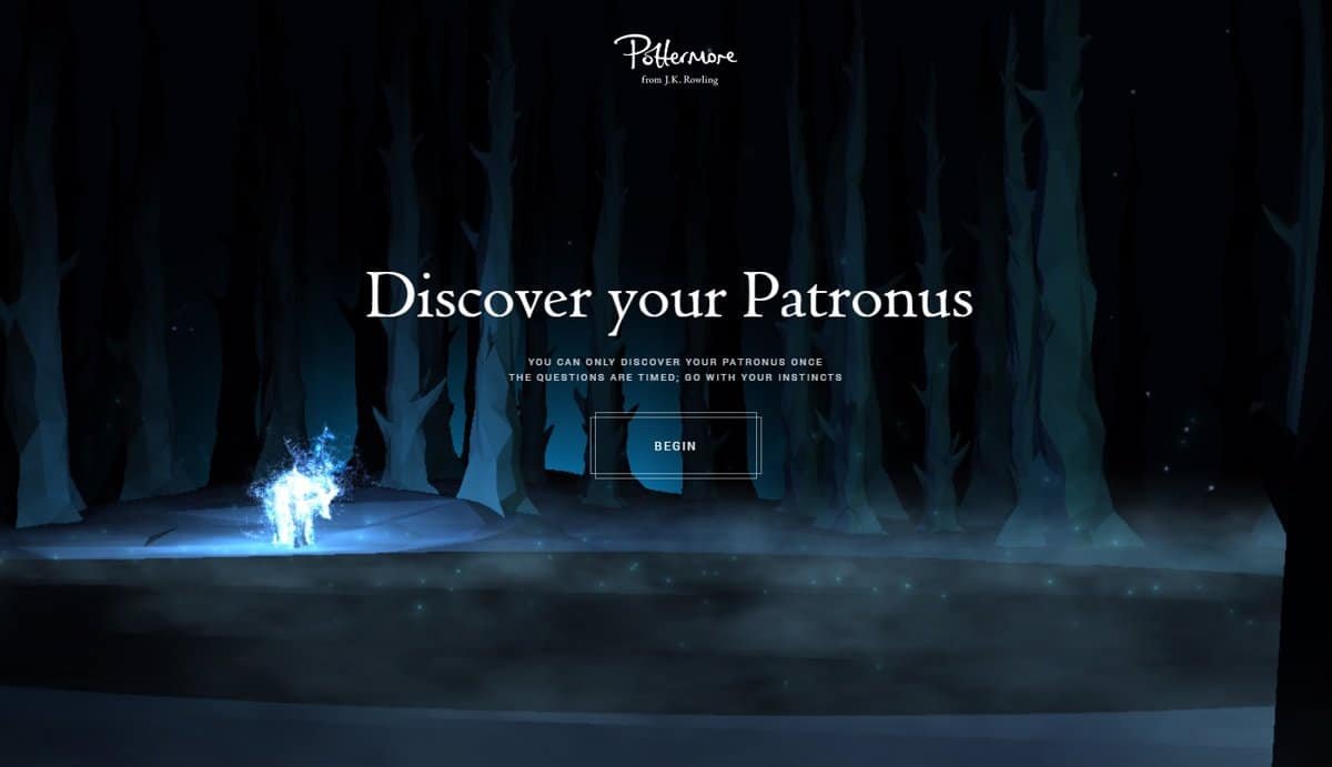 Cómo volver a hacer el Test de Patronus en Pottermore