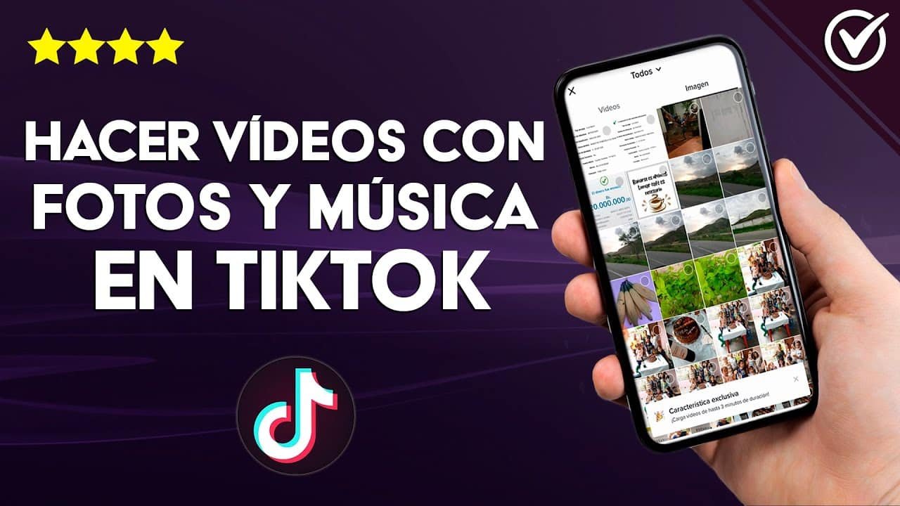 Guía para crear un vídeo en TikTok con fotos y vídeos