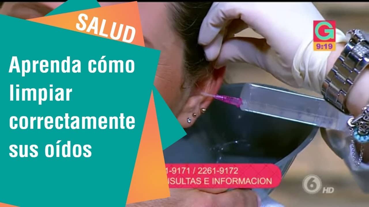 Guía para lavar las orejas correctamente