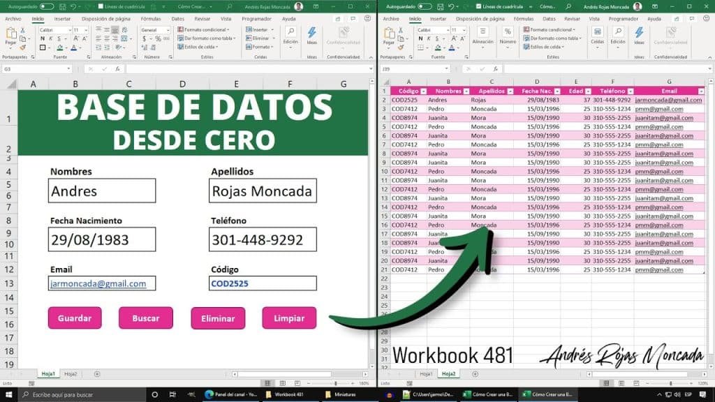 Guía paso a paso para crear una base de datos desde cero - DonComo ️