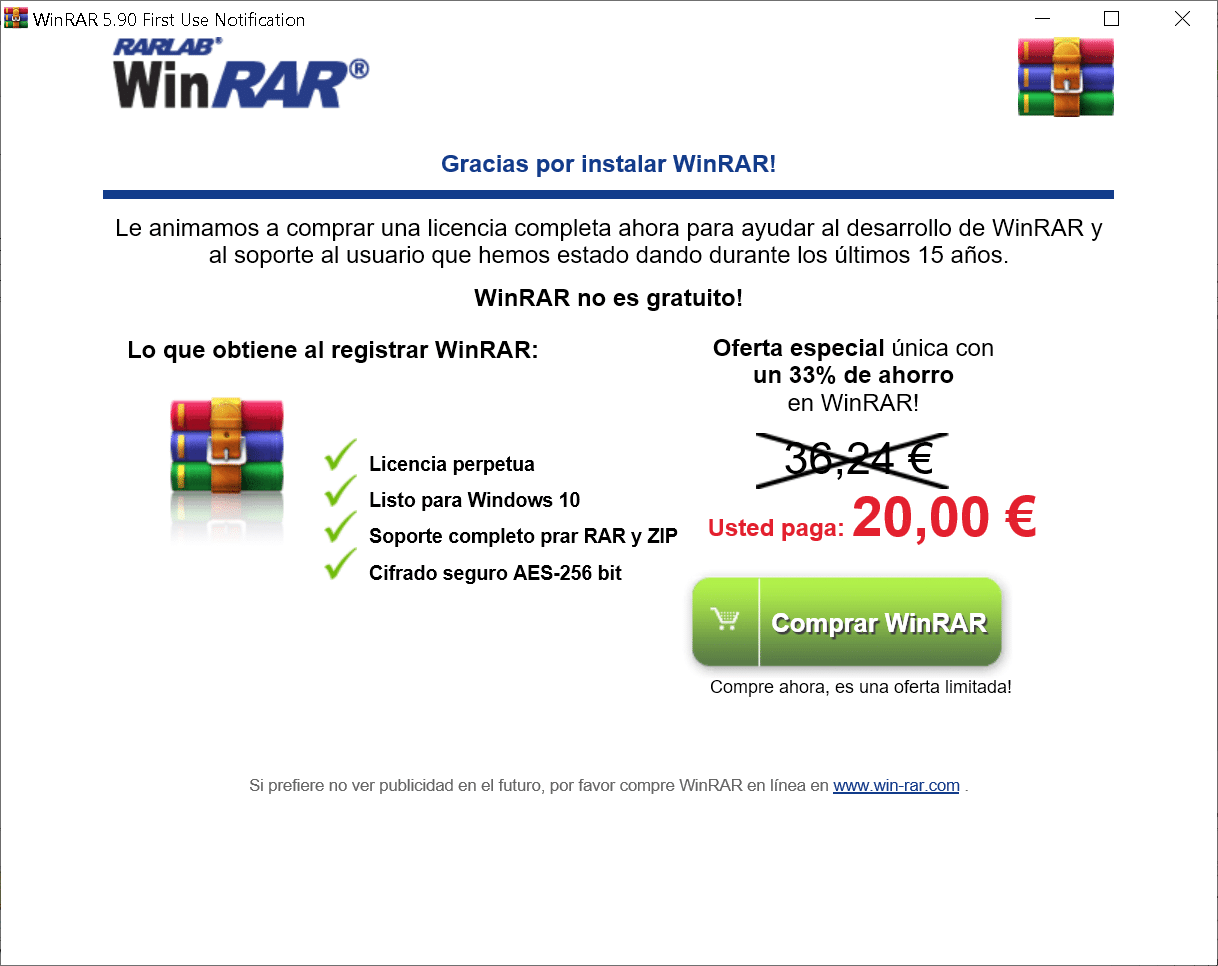 Guía rápida: Instalar WinRAR en tu ordenador