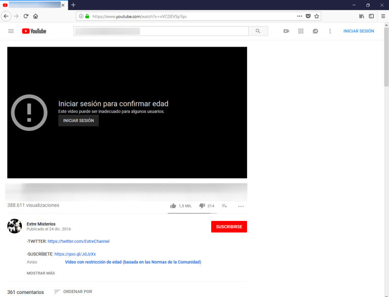 Ver Videos Restringidos en YouTube sin Restricción de Edad
